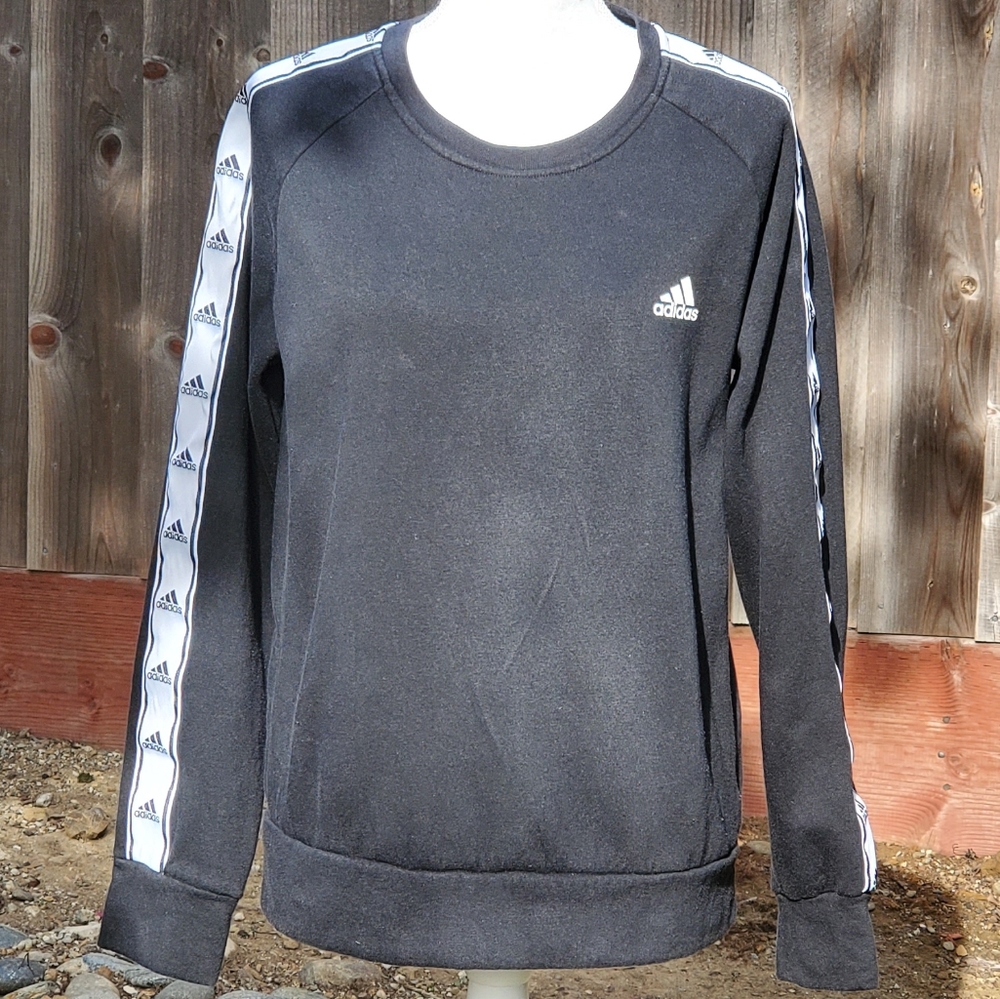 Black Adidas Crewneck Sweatshirt